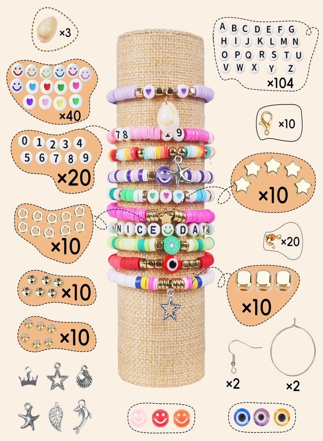 BestNow Clay Beads Bracelet Making Kit 5000 Pcs Friendship Bracelet Kits Flat Beads for Jewelry Making Polymer Heishi Beads Set for Bracelet Necklace DIY Crafts Gift for Girls Ages 6-12 - Image 2